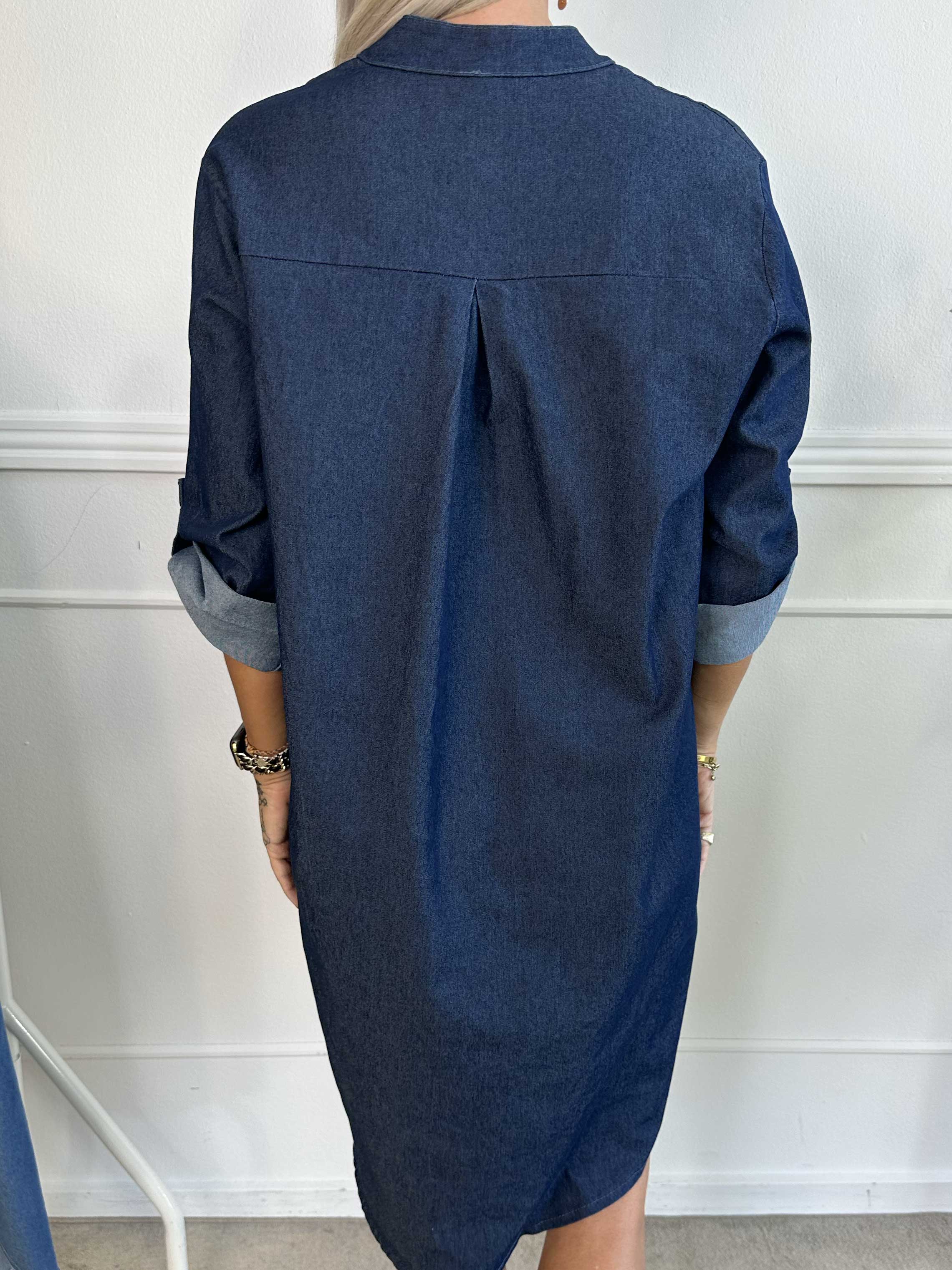 Vanesa Denim Dress - Let kjole i bomuldsstof